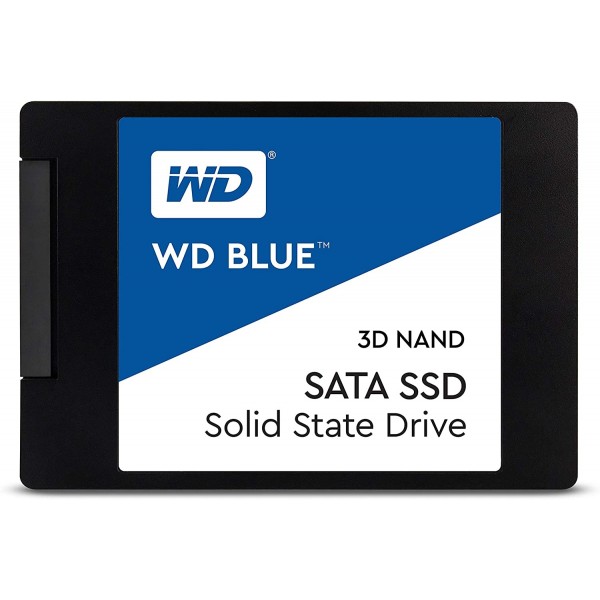 Western Digital 1TB WD Blue 3D NAND Internal PC SSD - SATA III 6 Gb/s, 2.5"/7mm, Up to 560 MB/s - WDS100T2B0A