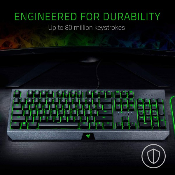 Razer BlackWidow Essential: Esports Gaming Keyboard - Razer Hypershift - Razer Green Mechanical Switches 