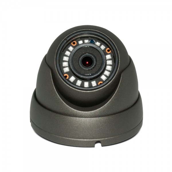 HD 4-in-1 (CVI, TVI, AHD, Analog) 1080P 3.6mm Fixed Lens 24IR Weatherproof Turret Dome Camera - Gray